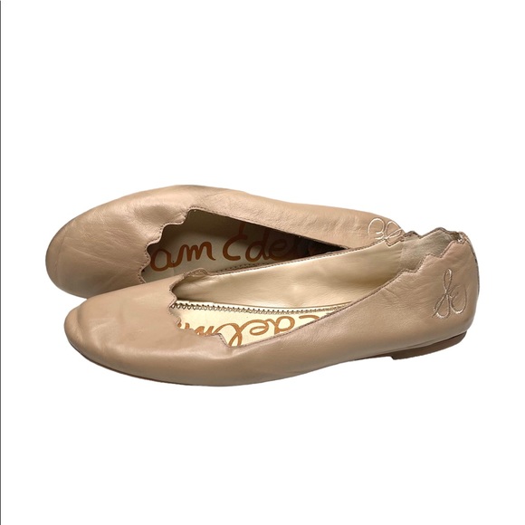 Sam Edelman Shoes - Sam Edelman Finnegan Leather Ballet Flats Nude Size 9
